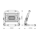 Avide Projetor LED com Suporte 50W 4000K - Image 2
