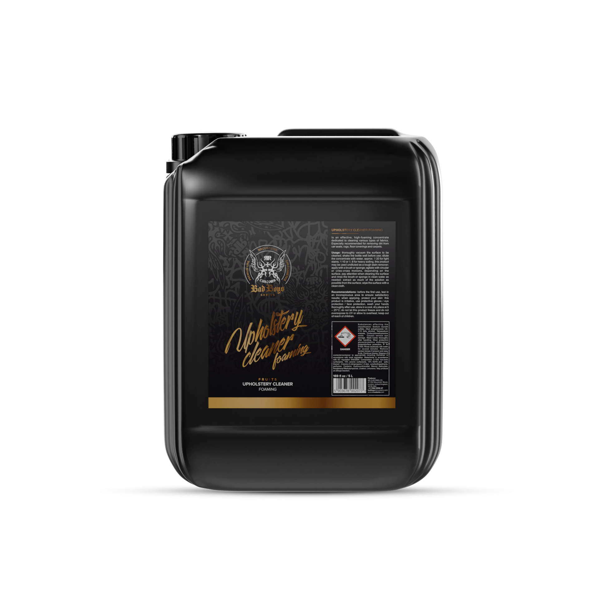 UPHOLSTERY_CLEANER_FOAMING28129 BadBoys Upholstery Cleaner Foaming 5L - Image 1